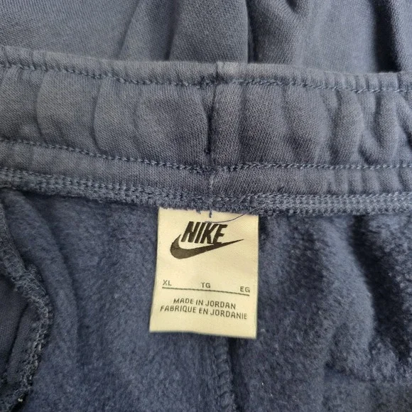 Nike Sportswear Club Fleece Mens Pants Size XL Navy Blue BV2707-410 Cotton Poly - Picture 4 of 10